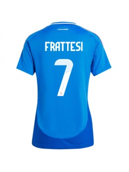 Italien Davide Frattesi #7 Heimtrikot für Frauen EM 2024 Kurzarm